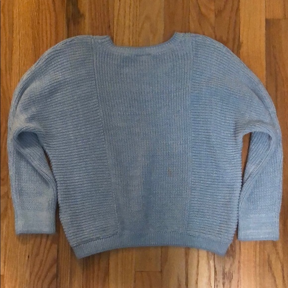 Topshop two tone tipped blue sweater - Picture 7 of 8